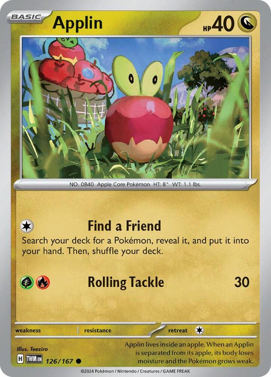 Pokemon Applin 126/167 Twilight Masquerade