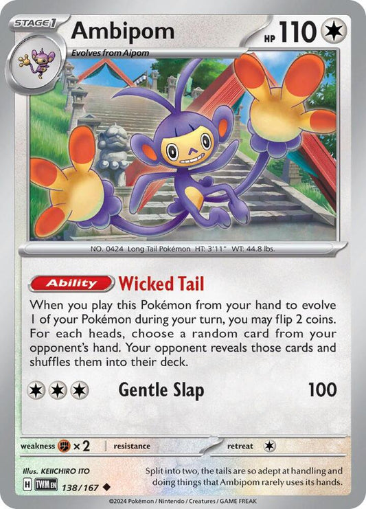 Pokemon Ambipom 138/167 Twilight Masquerade