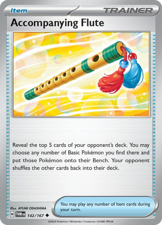 Pokemon Accompanying Flute 142/167 Twilight Masquerade