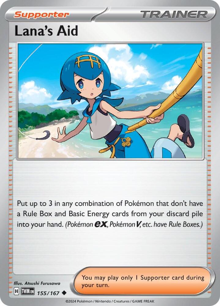 Pokemon Lana's Aid 155/167 Twilight Masquerade