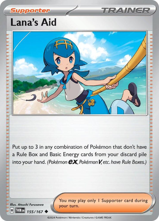 Pokemon Lana's Aid 155/167 Twilight Masquerade