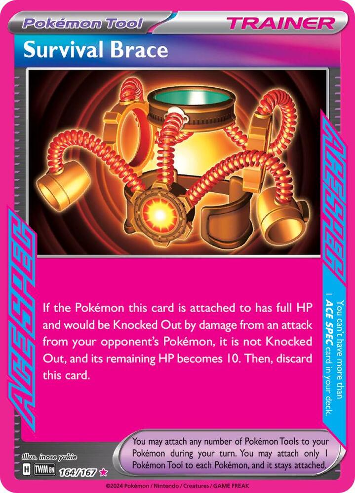 Pokemon Survival Brace 164/167 Twilight Masquerade