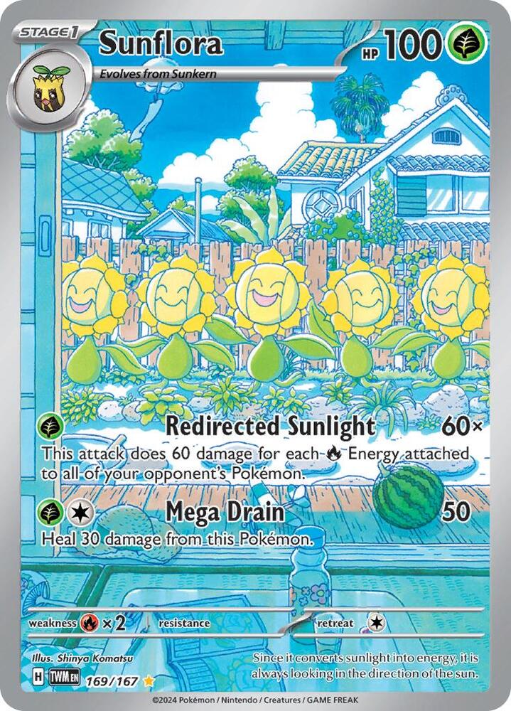 Pokemon Sunflora 169/167 Twilight Masquerade