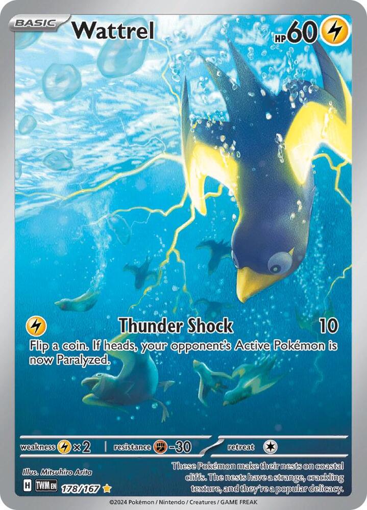 Pokemon Wattrel 178/167 Twilight Masquerade