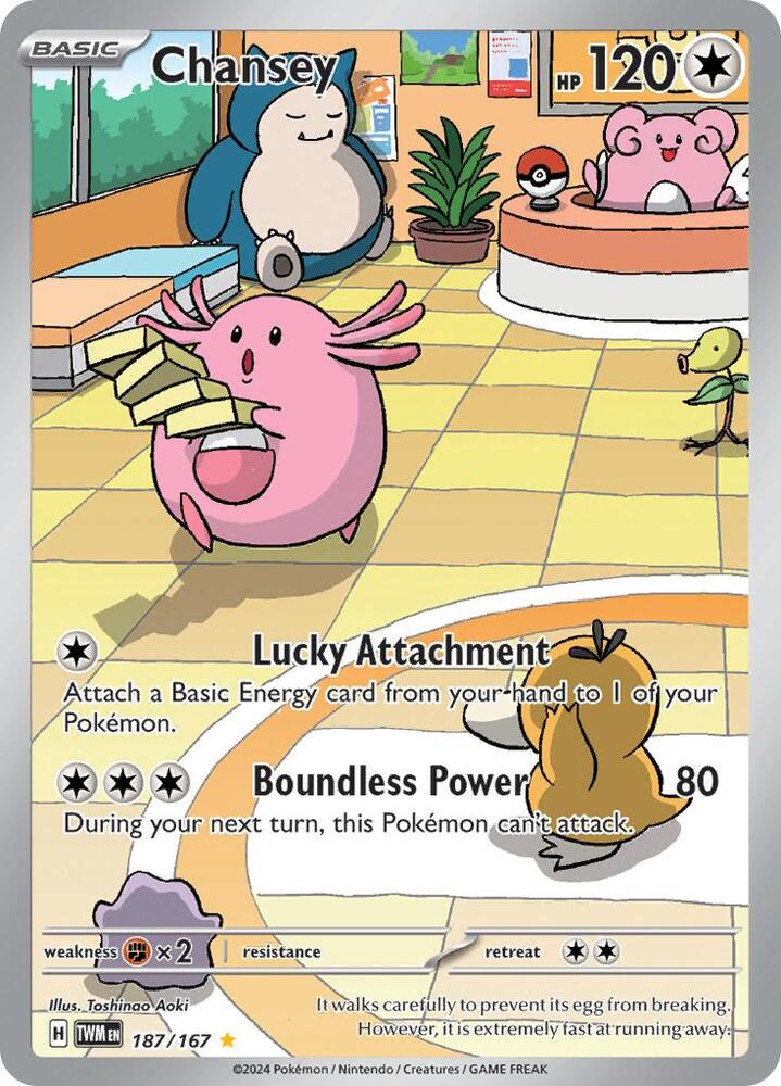 Pokemon Chansey 187/167 Twilight Masquerade