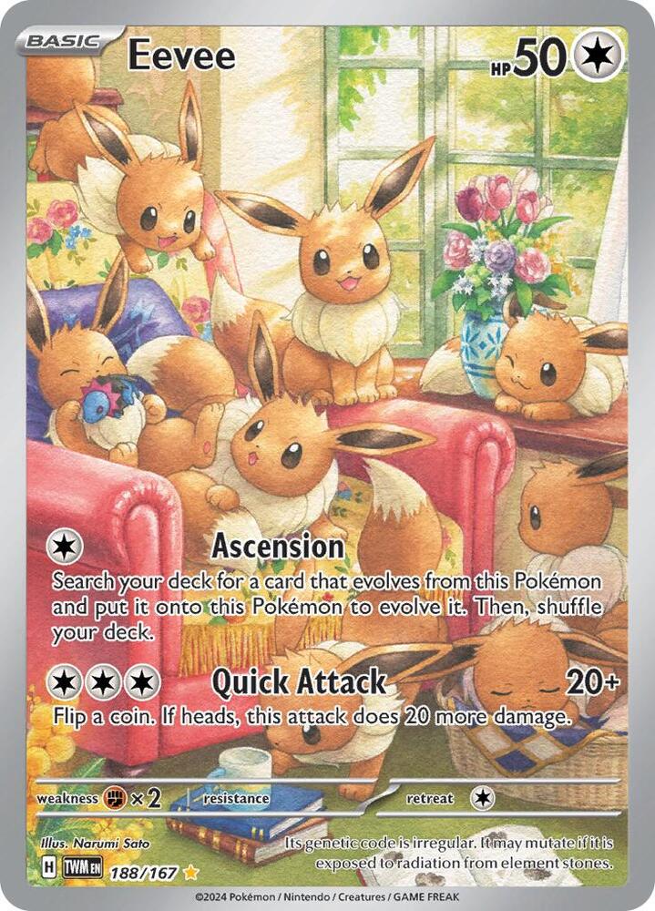 Pokemon Eevee 188/167 Twilight Masquerade