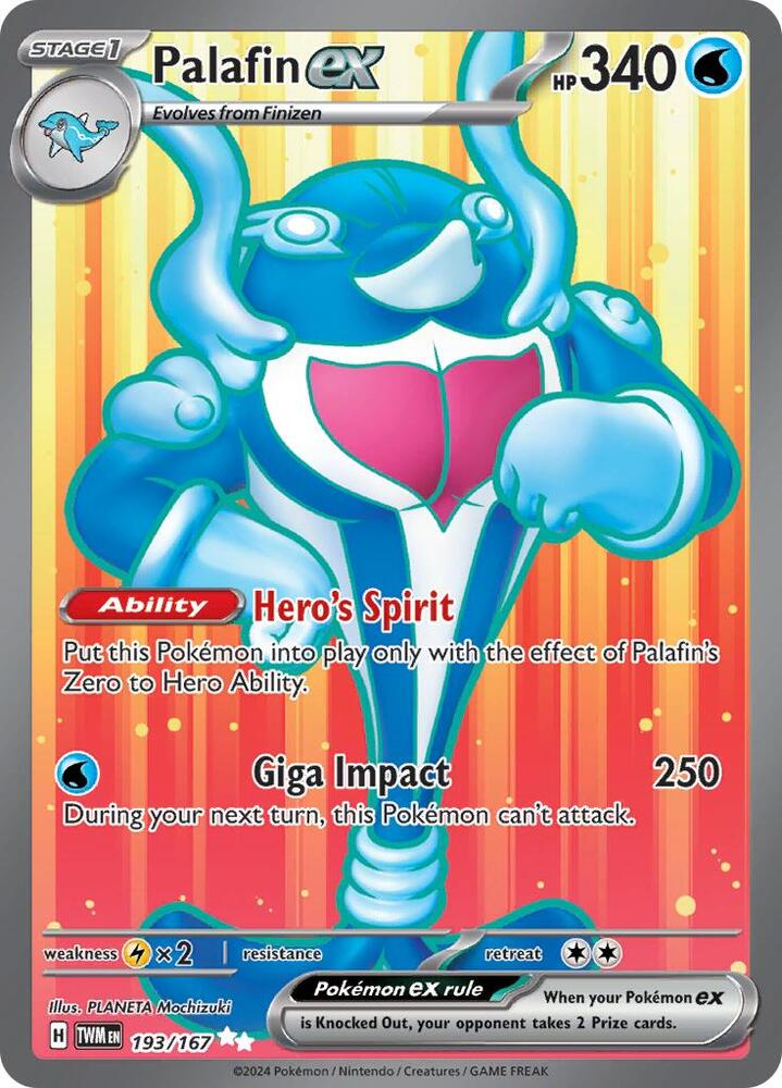 Pokemon Palafin ex 193/167 Twilight Masquerade