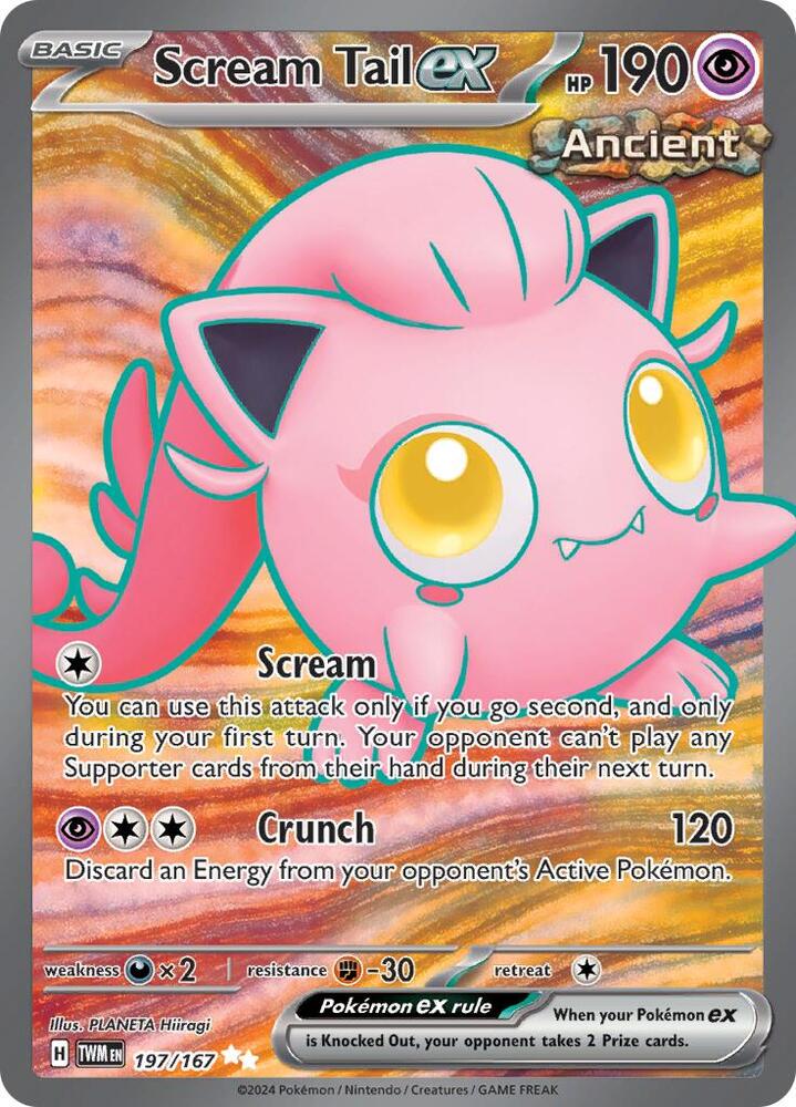 Pokemon Scream Tail ex 197/167 Twilight Masquerade