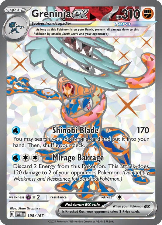Pokemon Greninja ex 198/167 Twilight Masquerade