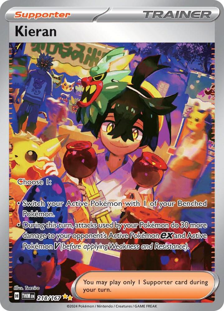 Pokemon Kieran 218/167 Twilight Masquerade