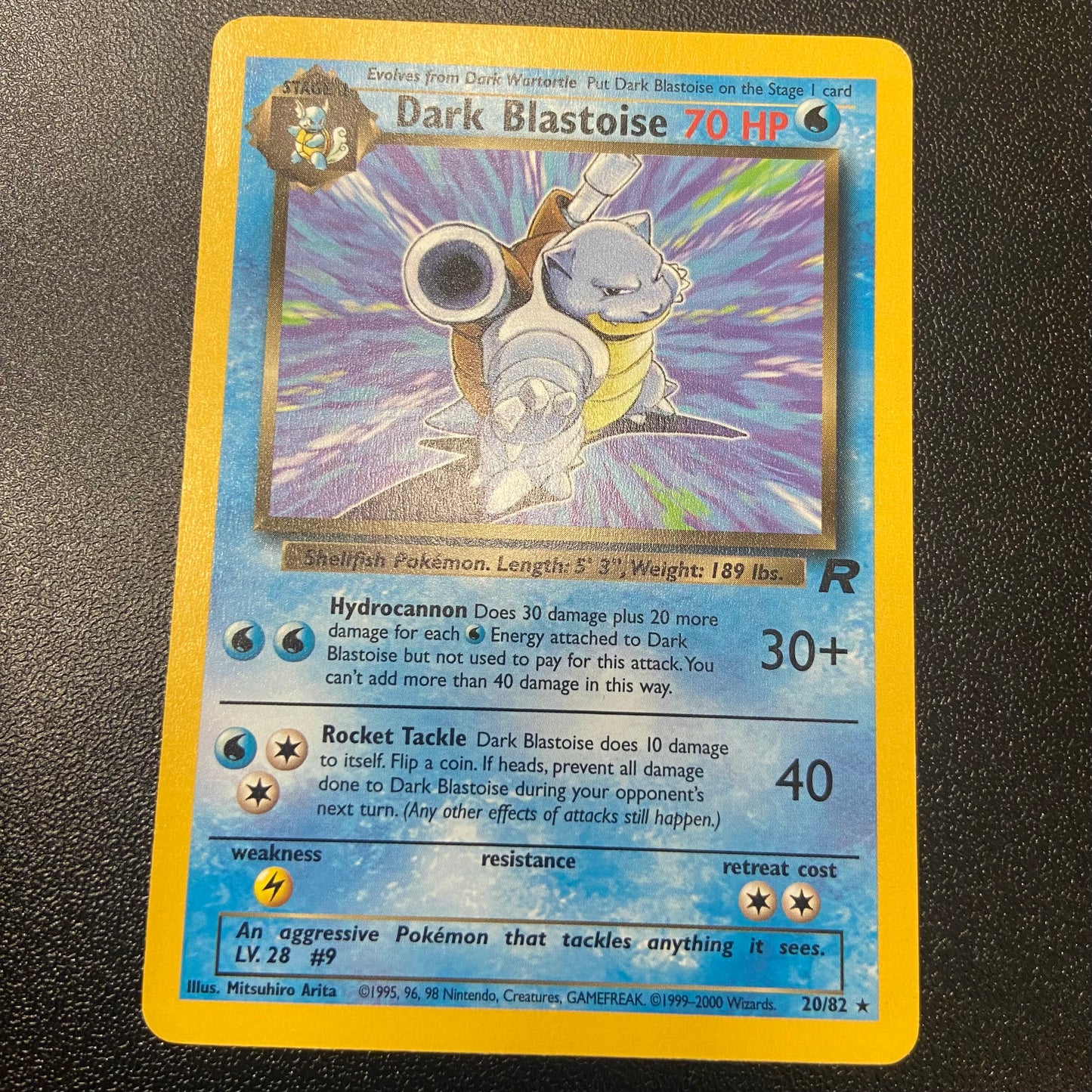 Pokemon TCG Dark Blastoise 20/82 Team Rocket