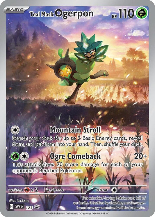 Pokemon Teal Mask Ogerpon 123 SVP Black Star Promos