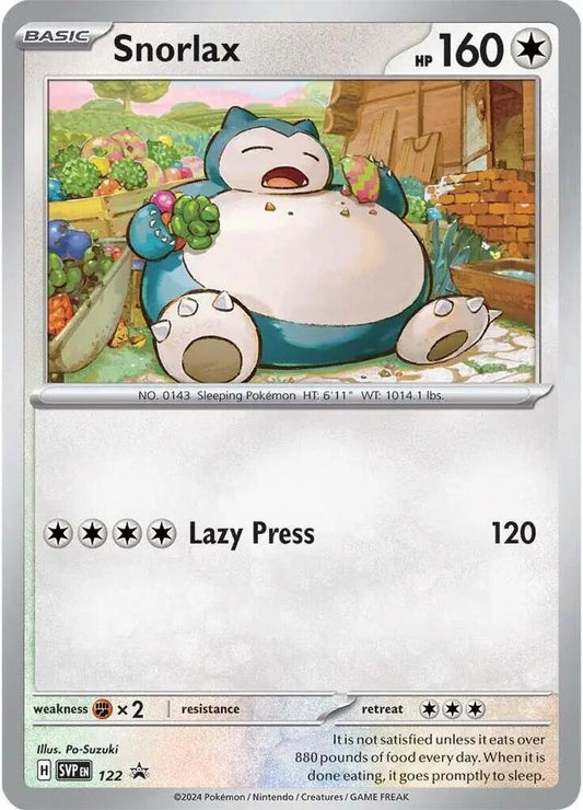 Pokemon Snorlax 122 SVP Black Star Promos