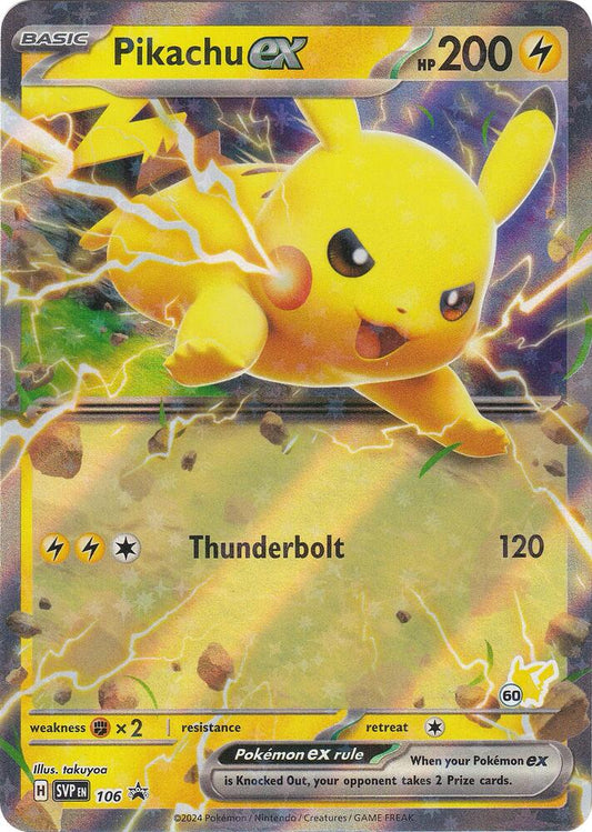 Pokemon Pikachu ex 106 SVP Black Star Promos