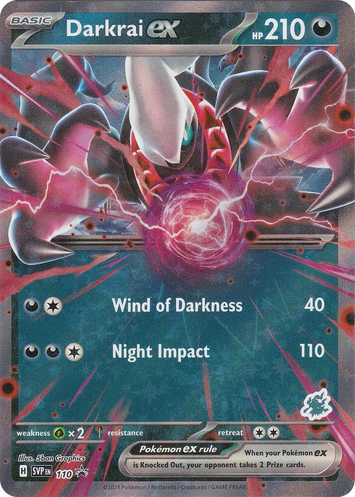 Pokemon Darkrai ex 110 SVP Black Star Promos