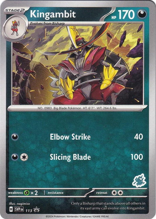 Pokemon Kingambit 113 SVP Black Star Promos