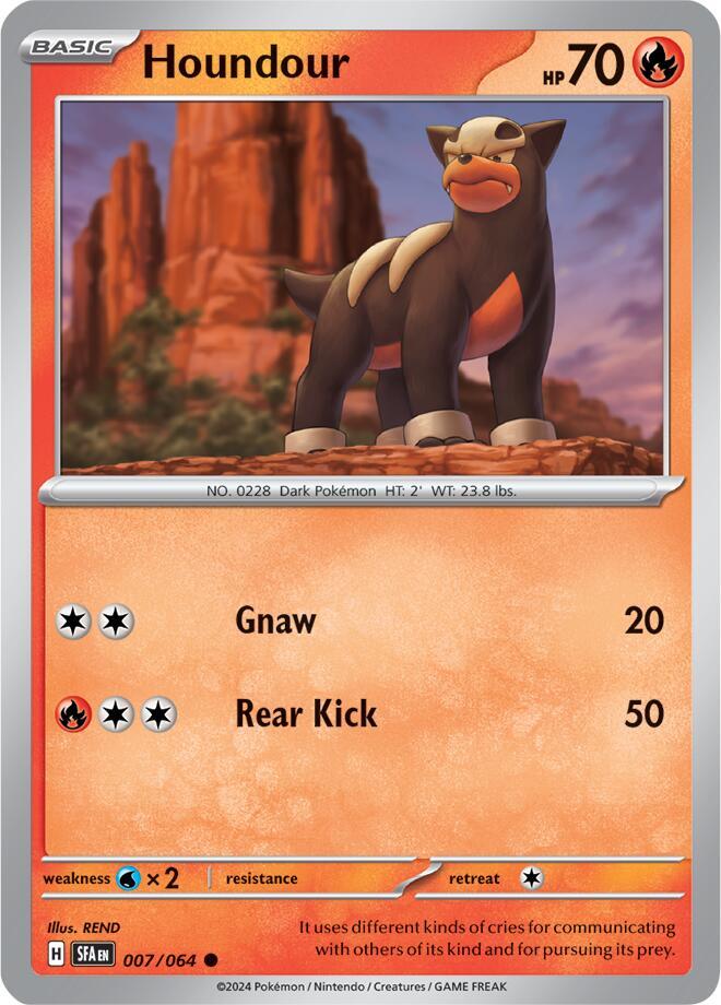 Pokemon Houndour 7/64 Shrouded Fable