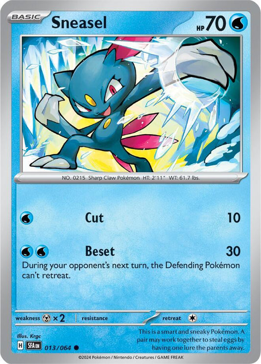 Pokemon Sneasel 13/64 Shrouded Fable