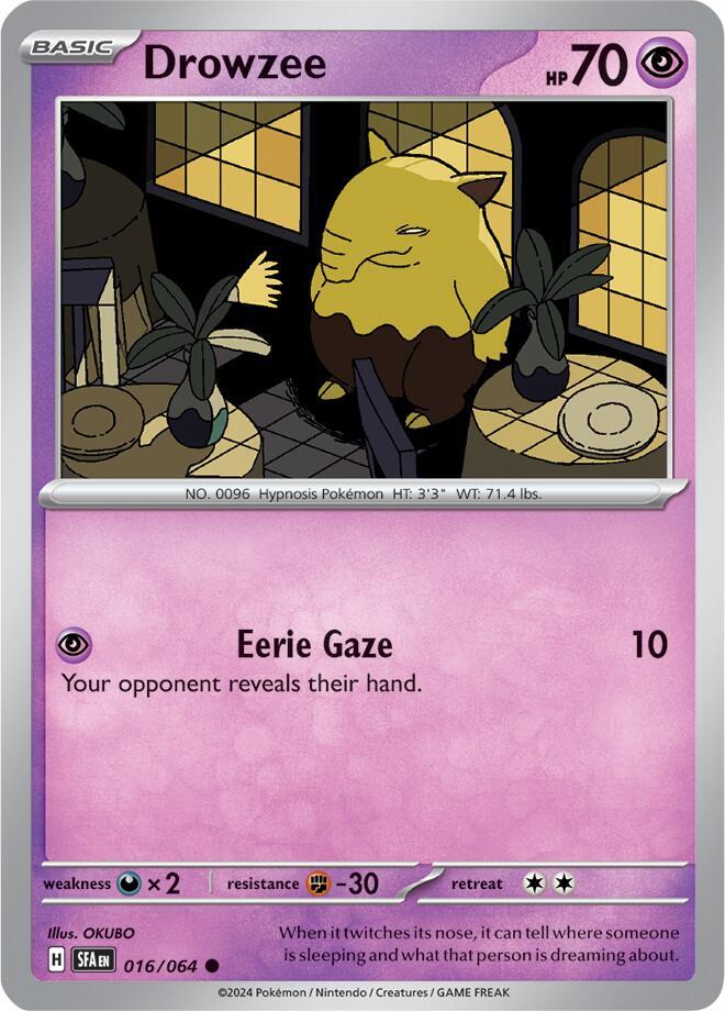 Pokemon Drowzee 16/64 Shrouded Fable
