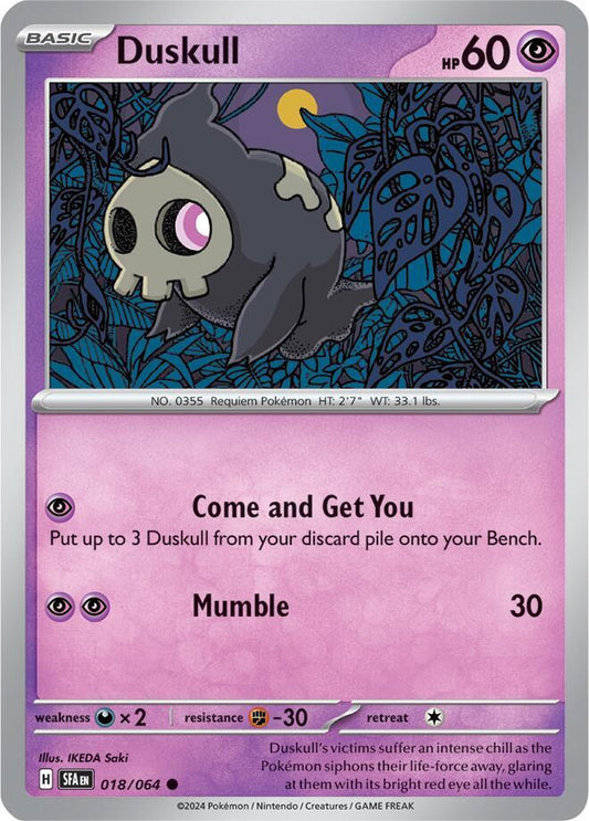 Pokemon Duskull 18/64 Shrouded Fable