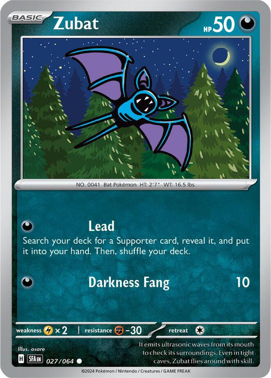 Pokemon Zubat 27/64 Shrouded Fable