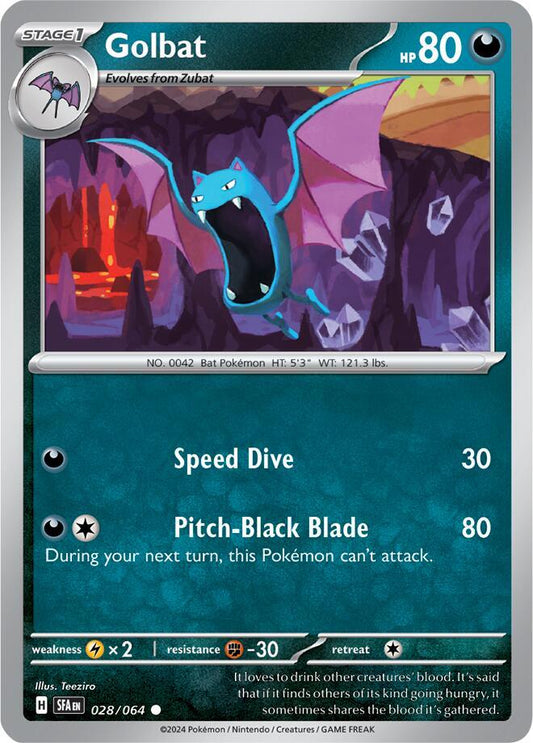 Pokemon Golbat 28/64 Shrouded Fable