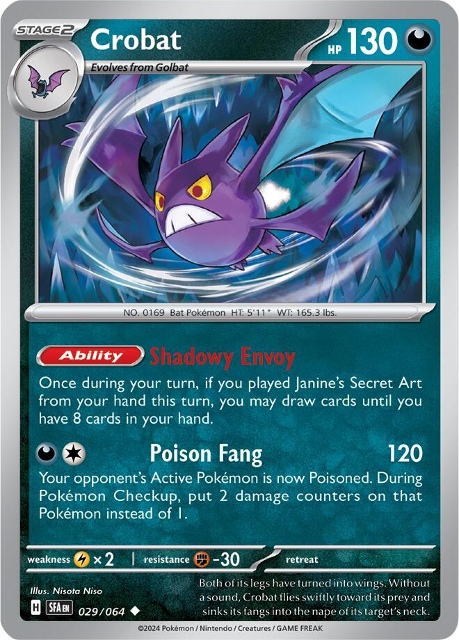 Pokemon Crobat 29/64 Shrouded Fable