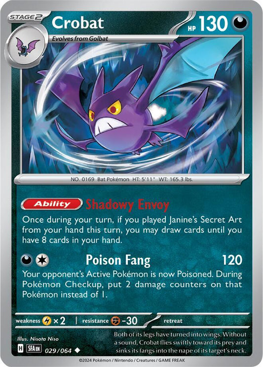 Pokemon Crobat 29/64 Shrouded Fable