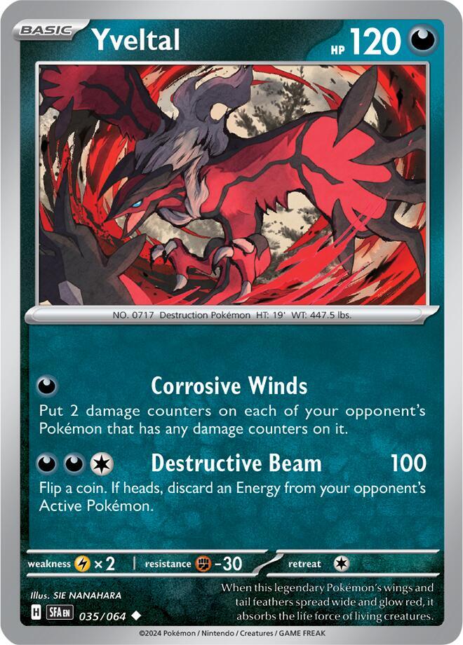 Pokemon Yveltal 35/64 Shrouded Fable