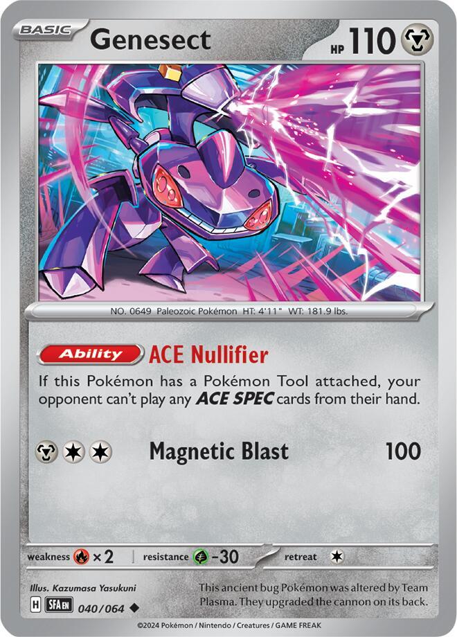 Pokemon Genesect 40/64 Shrouded Fable