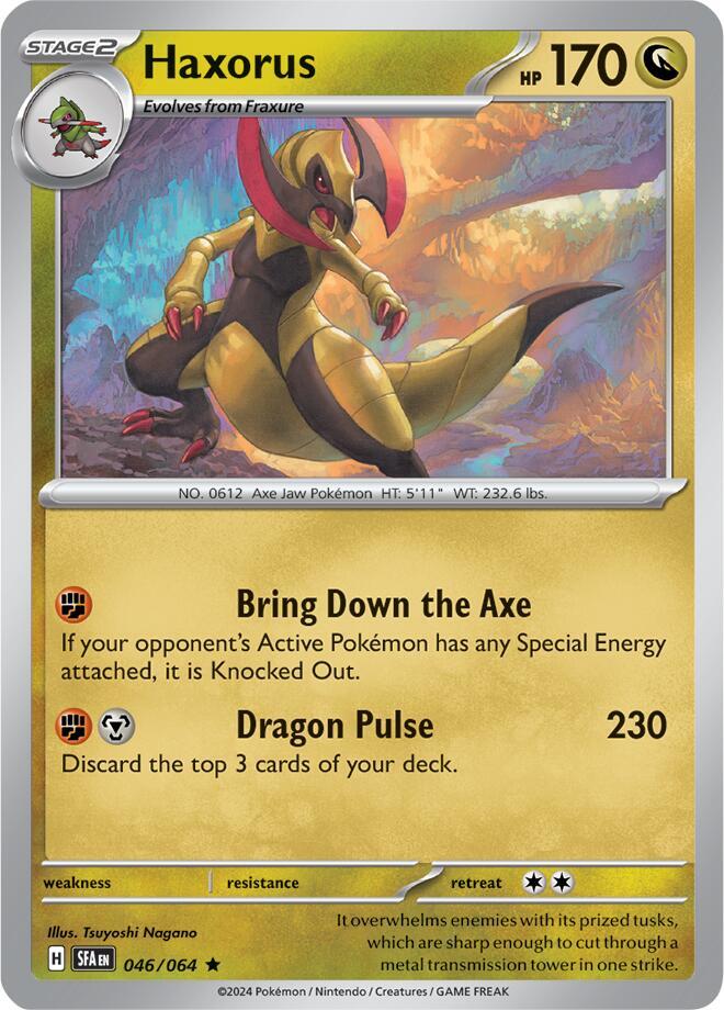Pokemon Haxorus 46/64 Shrouded Fable