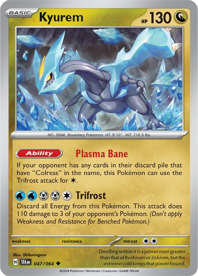 Pokemon Kyurem 47/64 Shrouded Fable