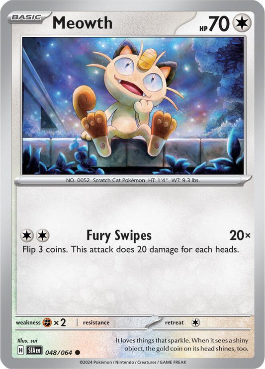Pokemon Meowth 48/64 Shrouded Fable
