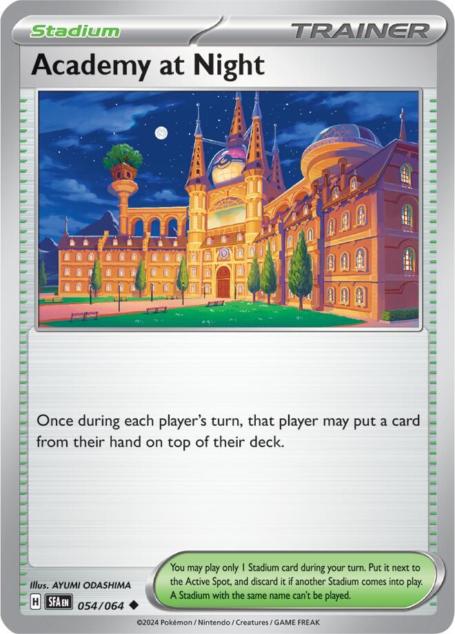 Pokemon Academy at Night 54/64 Shrouded Fable