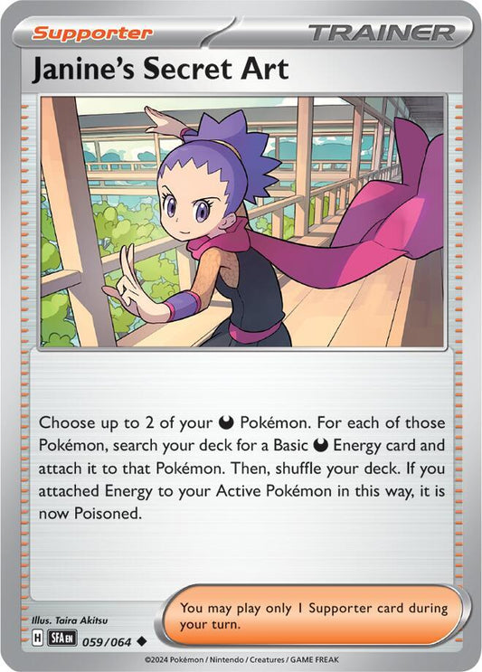 Pokemon Janine's Secret Art 59/64 Shrouded Fable