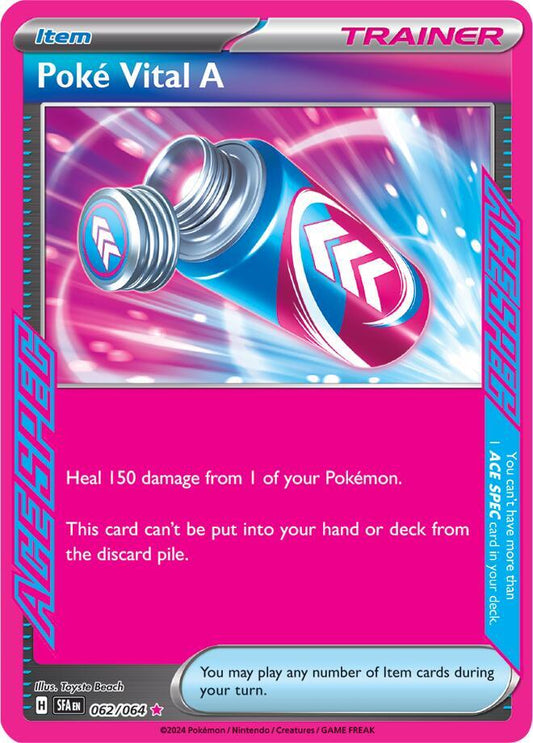 Pokemon Poké Vital A 62/64 Shrouded Fable