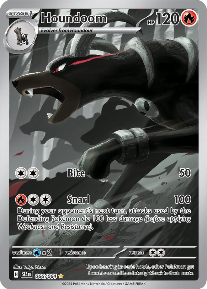 Pokemon Houndoom 66/64 Shrouded Fable