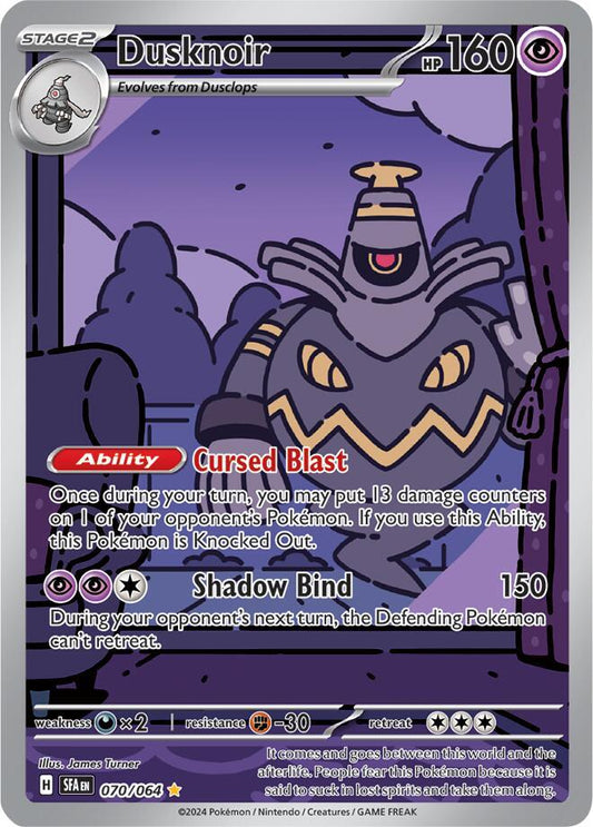 Pokemon Dusknoir 70/64 Shrouded Fable