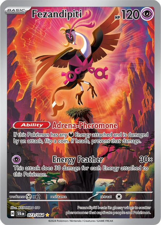 Pokemon Fezandipiti 73/64 Shrouded Fable