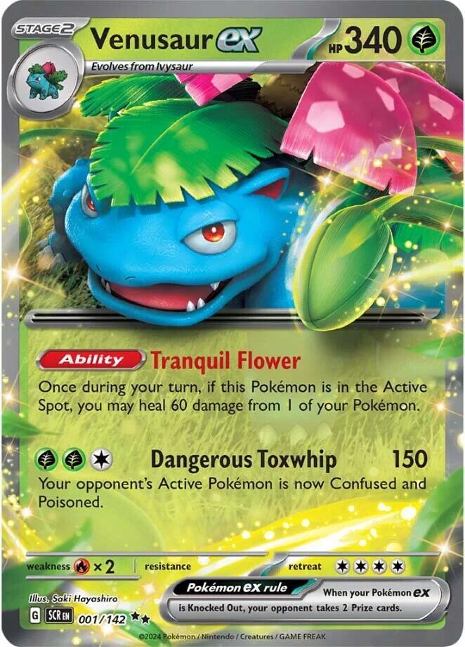 Pokemon Venusaur ex 1/142 Stellar Crown