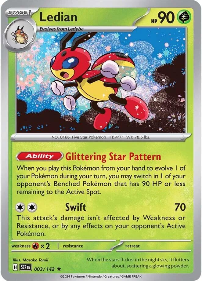 Pokemon Ledian 3/142 Stellar Crown