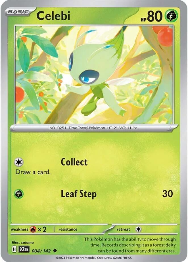 Pokemon Celebi 4/142 Stellar Crown