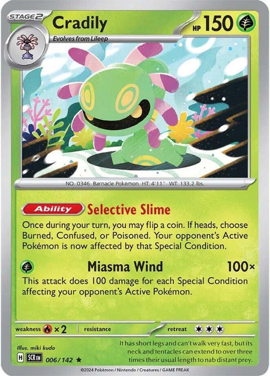 Pokemon Cradily 6/142 Stellar Crown