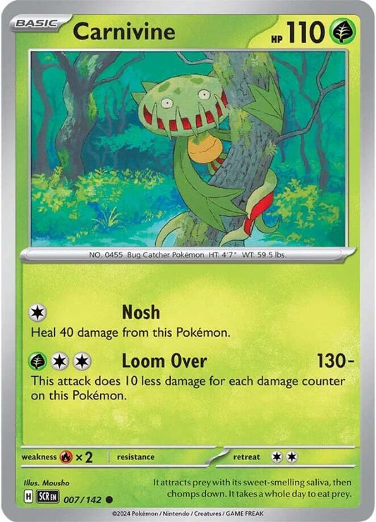 Pokemon Carnivine 7/142 Stellar Crown