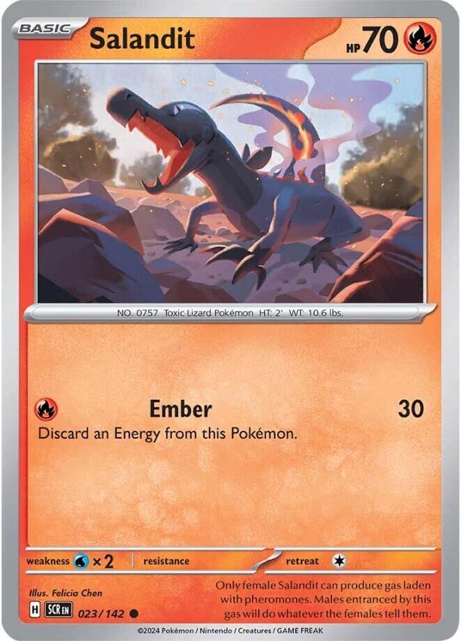 Pokemon Salandit 23/142 Stellar Crown