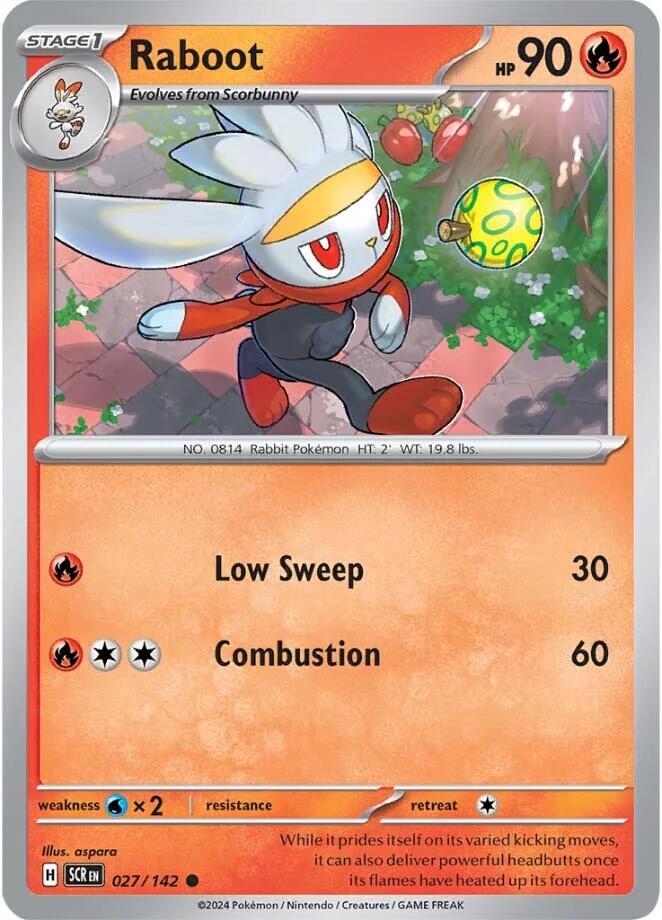 Pokemon Raboot 27/142 Stellar Crown