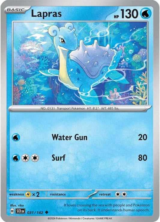 Pokemon Lapras 31/142 Stellar Crown