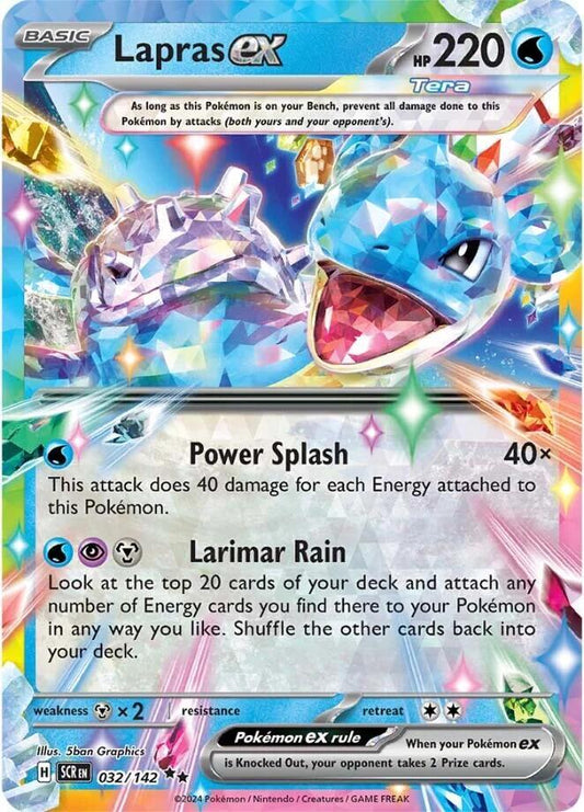 Pokemon Lapras ex 32/142 Stellar Crown