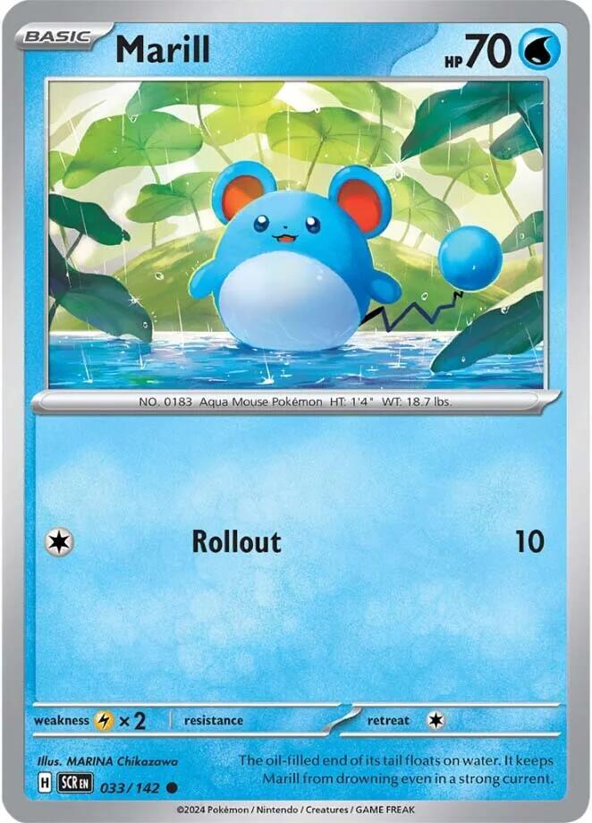 Pokemon Marill 33/142 Stellar Crown