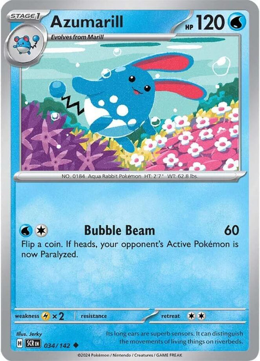 Pokemon Azumarill 34/142 Stellar Crown